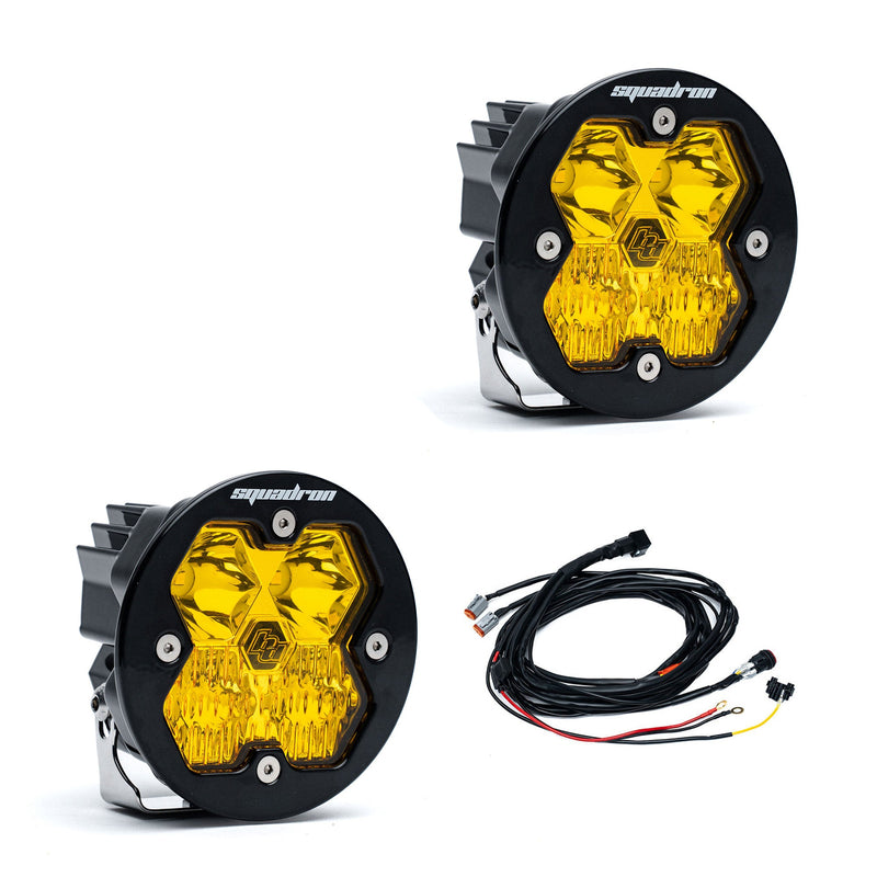 Baja Designs Squadron R 2.0 Sport Black LED Auxiliary Light Pod Pair - Universal