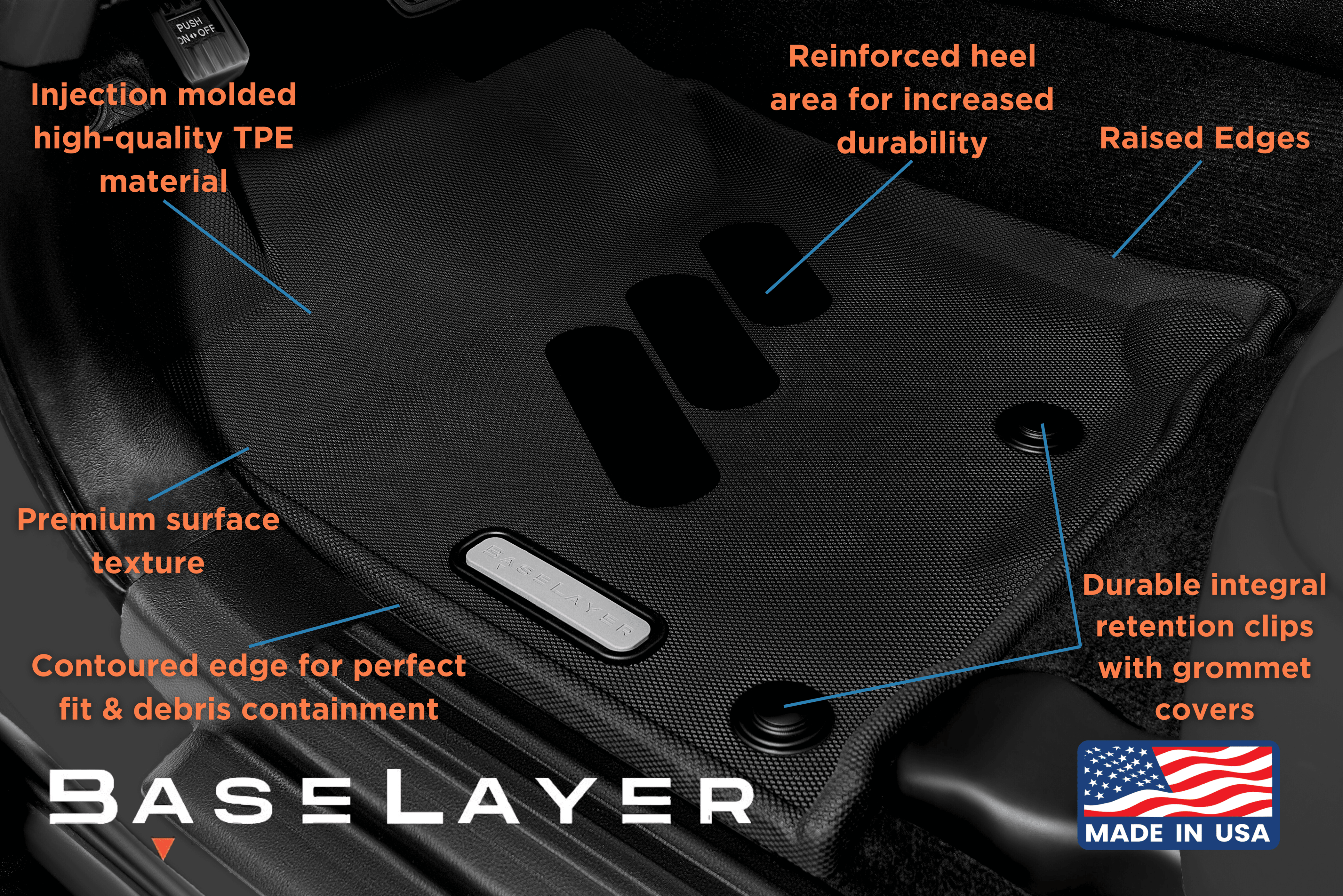 Baselayer Floor Liners For 4Runner (2013-2024) — 4Runner Lifestyle