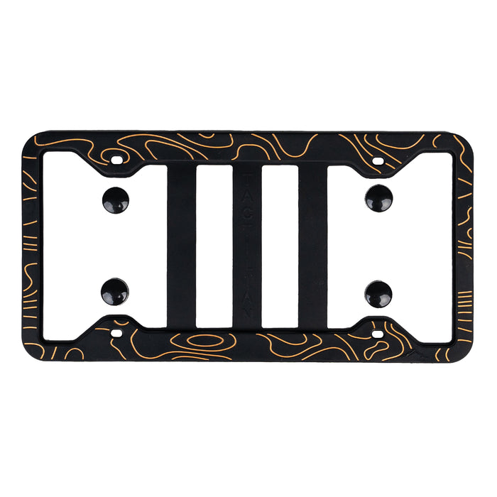 SILICONE TOPOGRAPHY LICENSE PLATE FRAME - ANTI-RATTLE, ANTI