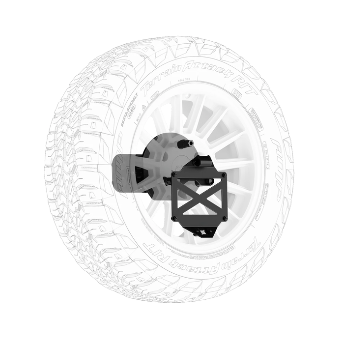 Body Armor Pro Series II Tire Carrier W/License Plate Holder for 4Runner (2010-2024)