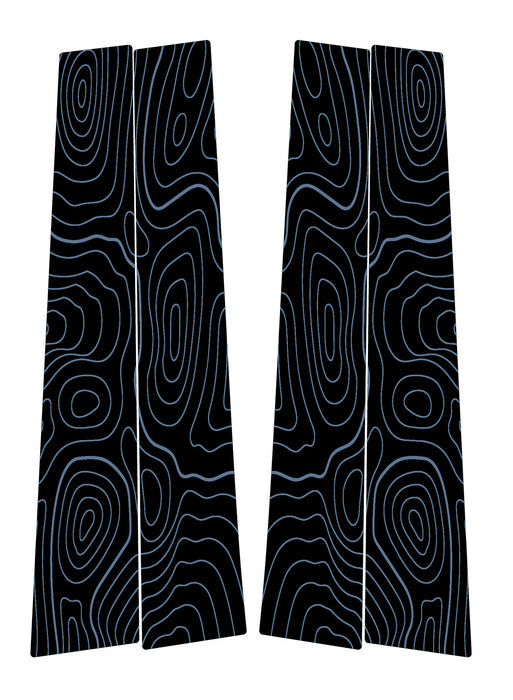 Vinyl Garage Topo B Pillar Decals For 4Runner (2010-2024)