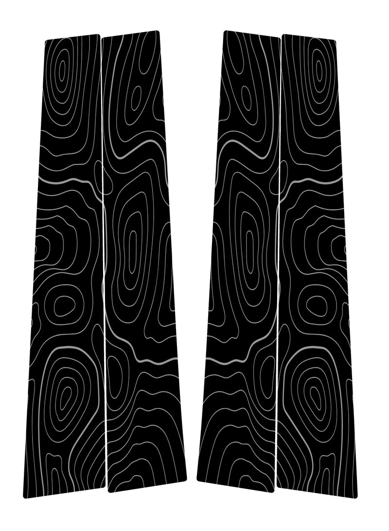 Vinyl Garage Topo B Pillar Decals For 4Runner (2010-2024)