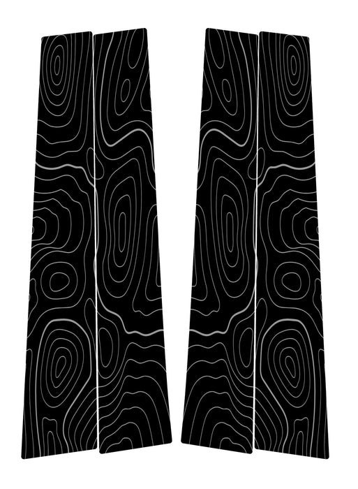 Vinyl Garage Topo B Pillar Decals For 4Runner (2010-2024)