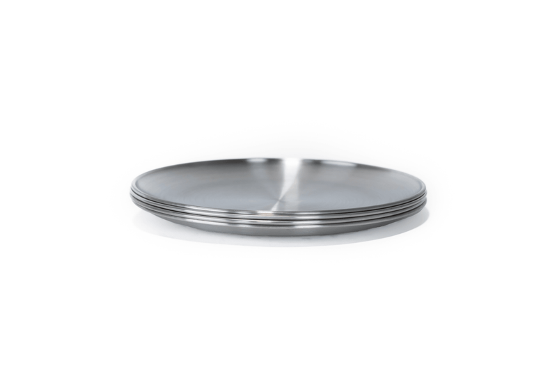 Freespirit Recreation Stainless Steel Chef Plate Set (4)