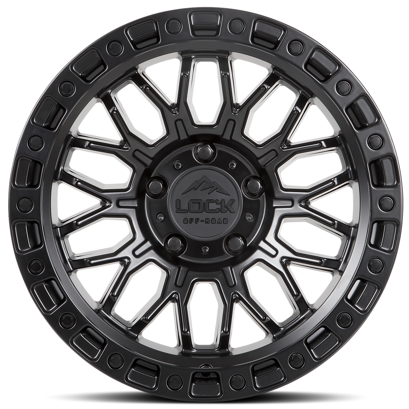 Lock Off-Road Wheels Combat Matte Black