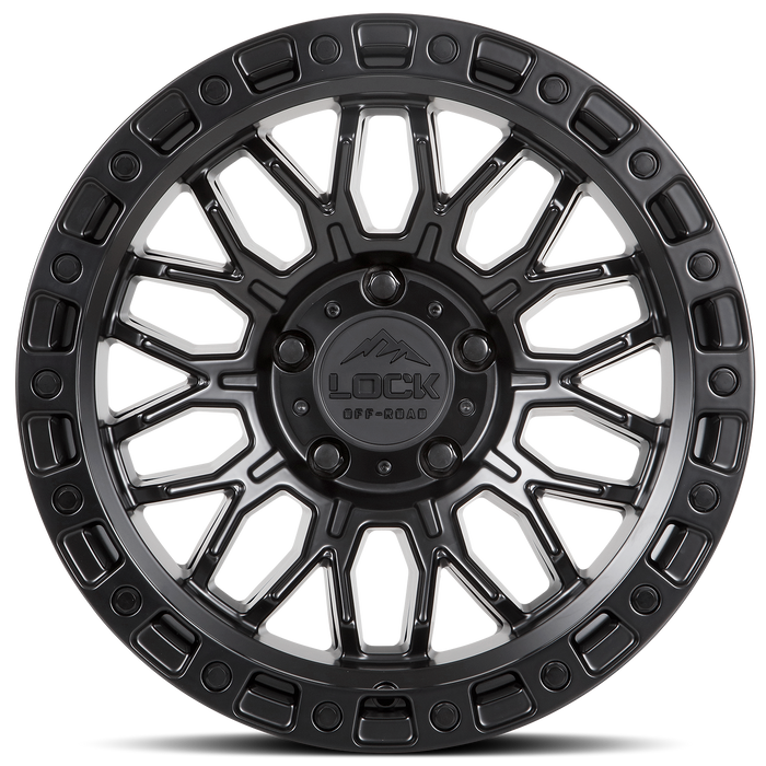 Lock Offroad Wheels Combat Matte Black