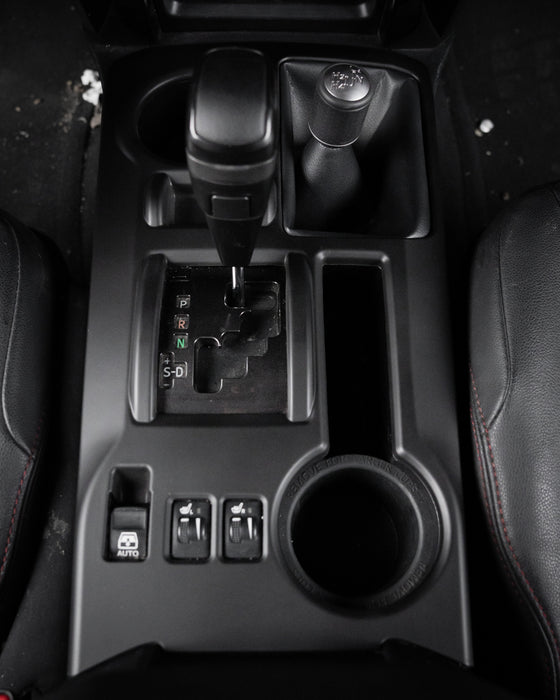 Cup Holder/Transfer Case Overlay (Manual Transfer Case) For 4Runner (2010-2024)