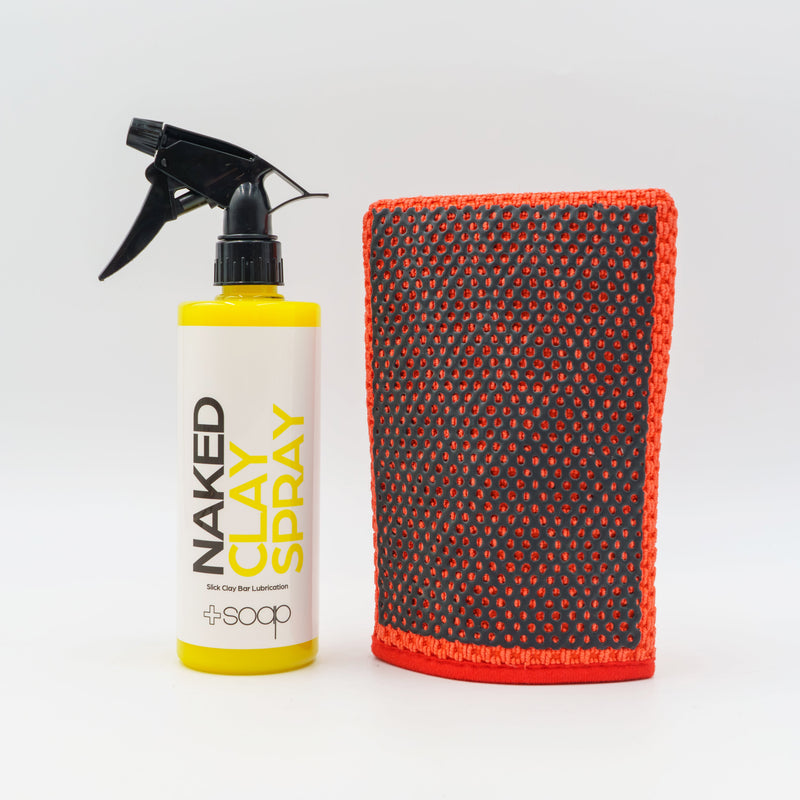 Plus Soap Clay Spray + Clay Mitt Combo