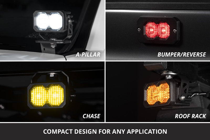 Diode Dynamics C2 2.0 SAE/DOT White Sport LED Pod (pair)