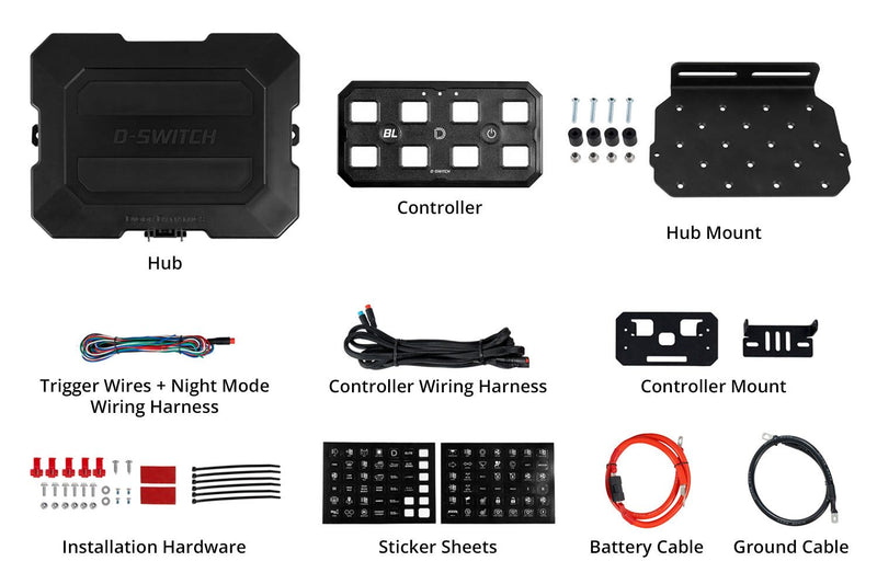 Diode Dynamics D-Switch Hub Mounting Kit For 4Runner (2025-Current)