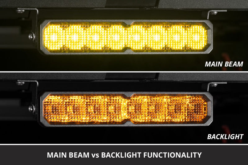 Diode Dynamics SS10 SAE/DOT Yellow LED Light Bar For 4Runner