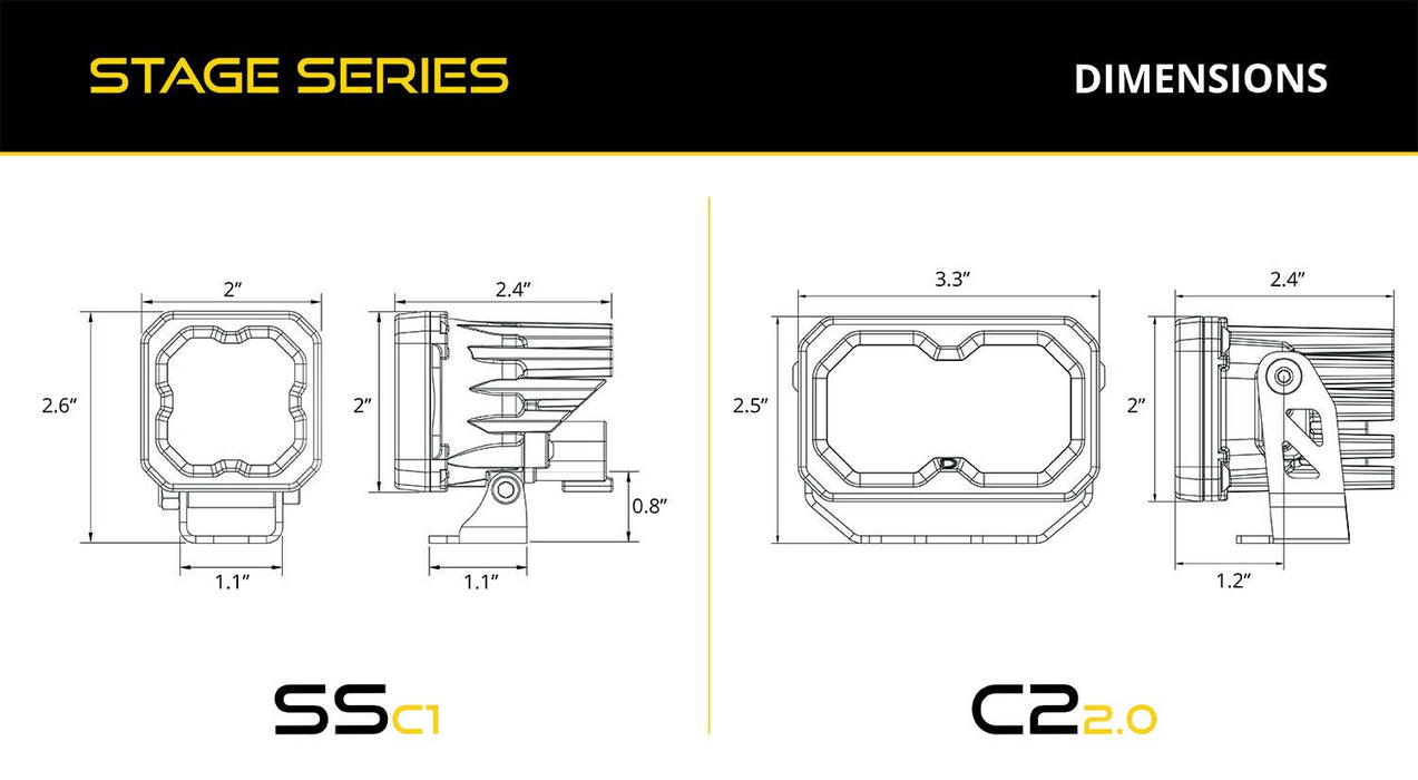 Diode Dynamics Stage Series Reverse Light Kit For 4Runner (2025-Current)
