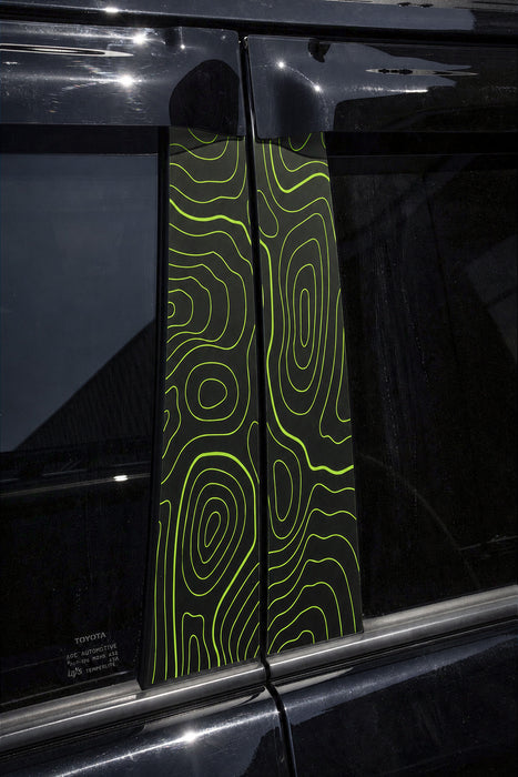 Vinyl Garage Topo B Pillar Decals For 4Runner (2010-2024)