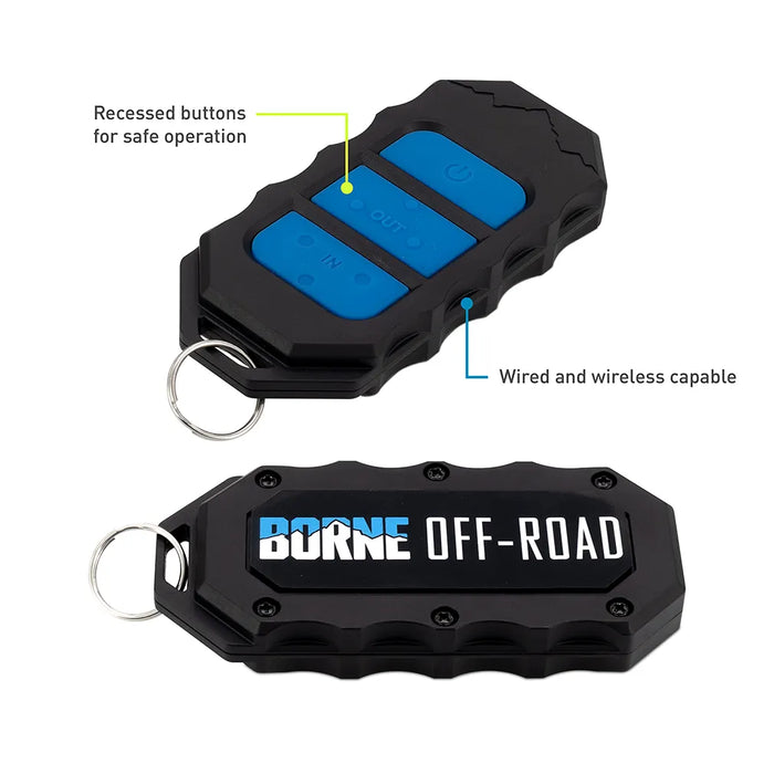 Borne Off Road Electric Winch with Synthetic Rope