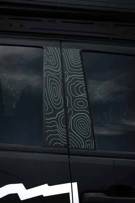 Vinyl Garage Topo B Pillar Decals For 4Runner (2025-Current)