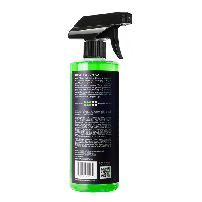 WASH&WHIPS Green Hell Engine Cleaner & Degreaser