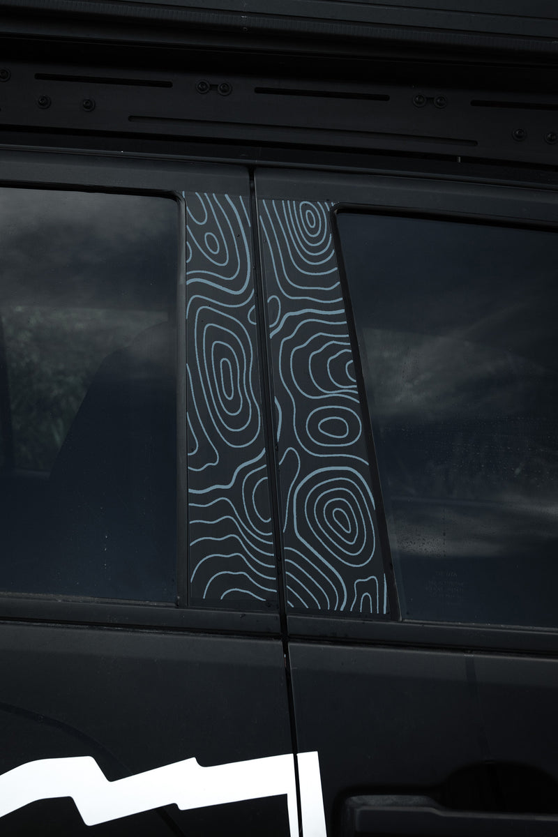 Vinyl Garage Topo B Pillar Decals For 4Runner (2025-Current)