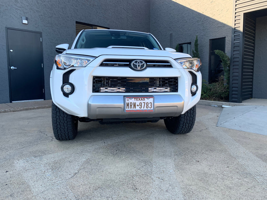 Cali Raised Hidden Grille Led Light Bar Brackets Kit For 4Runner (2014-2024)