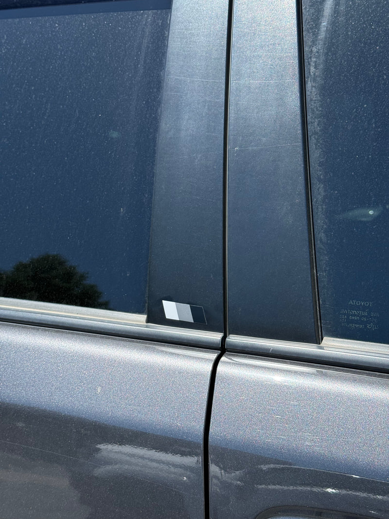 Vinyl Garage B Pillar Three Stripe Decal