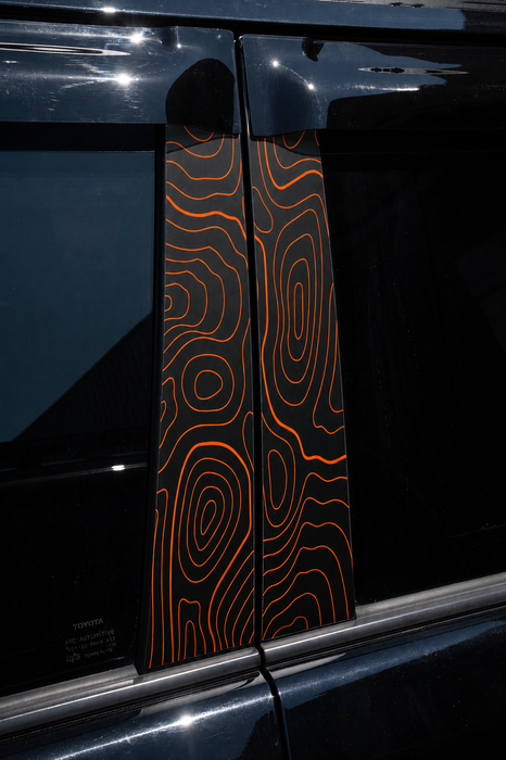Vinyl Garage Topo B Pillar Decals For 4Runner (2010-2024)