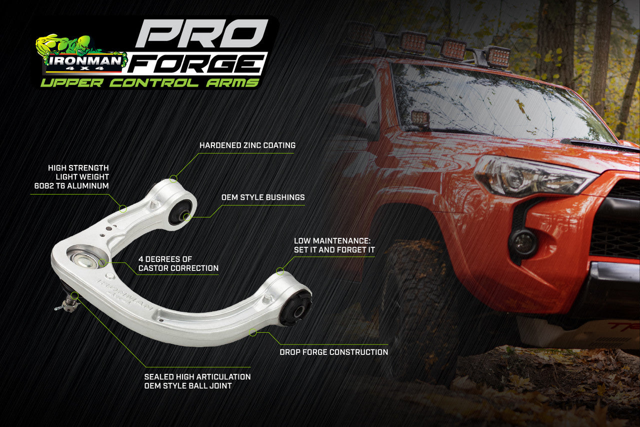 Ironman 4x4 ProForge Upper Control Arms For 4Runner (2003-2024)
