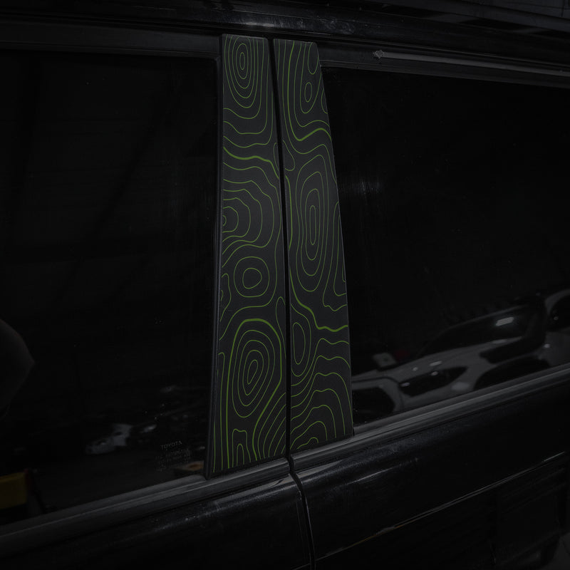 Vinyl Garage Topo B Pillar Decals For 4Runner (2010-2024)