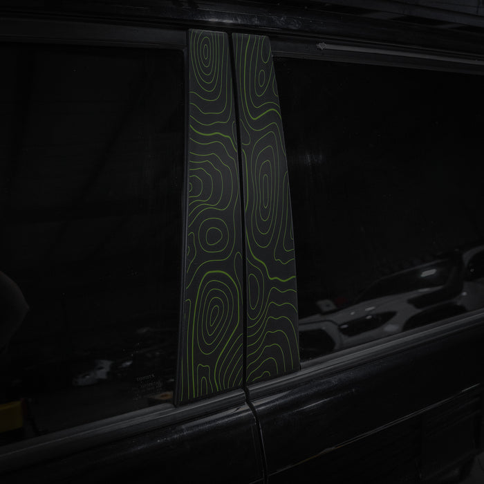 Vinyl Garage Topo B Pillar Decals For 4Runner (2010-2024)