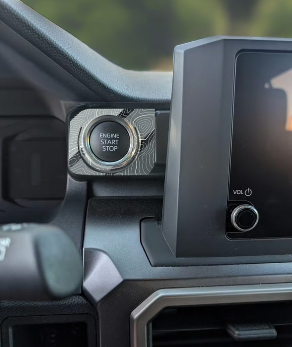 Vinyl Garage Start/Stop Button Overlay For 4Runner (2025-Current)