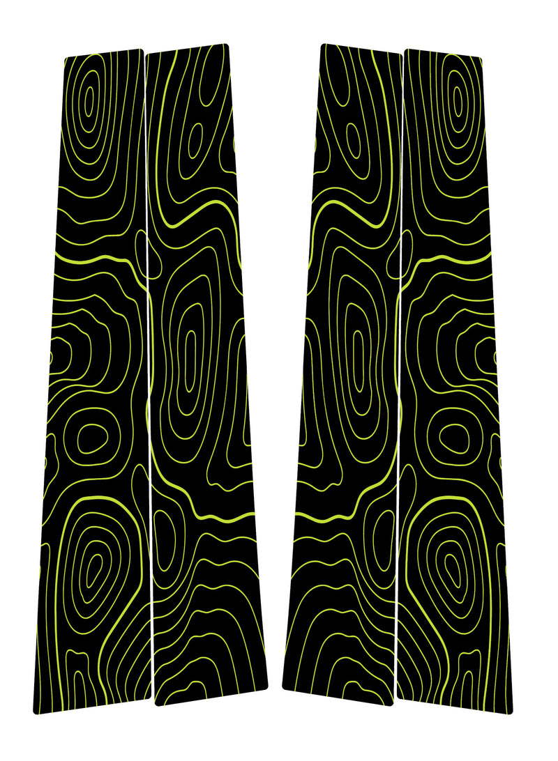Vinyl Garage Topo B Pillar Decals For 4Runner (2010-2024)