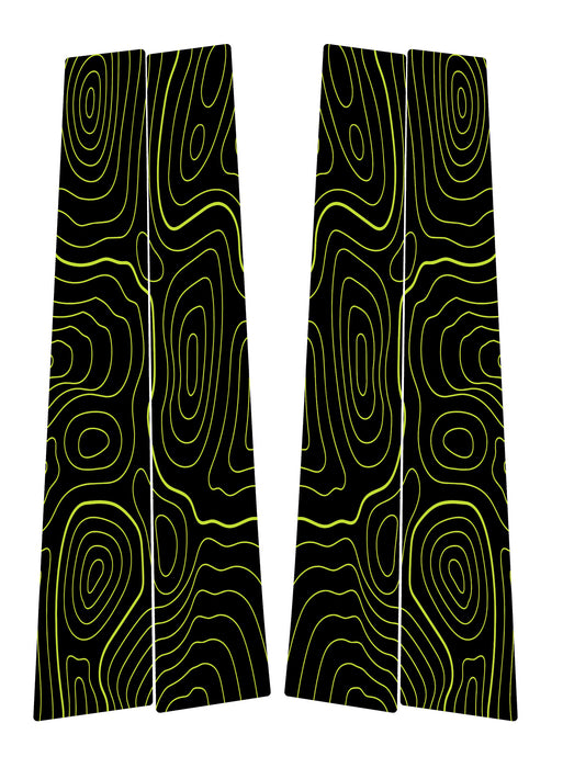 Vinyl Garage Topo B Pillar Decals For 4Runner (2010-2024)