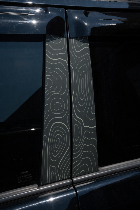 Vinyl Garage Topo B Pillar Decals For 4Runner (2010-2024)