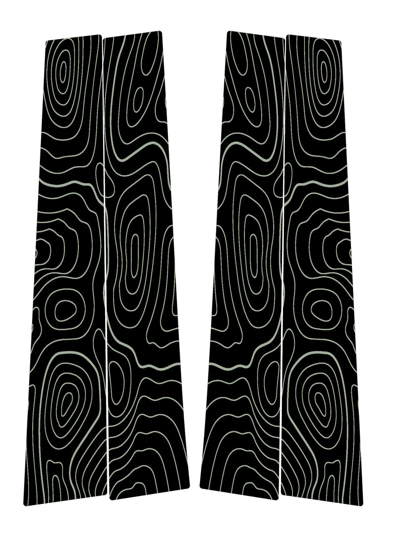 Vinyl Garage Topo B Pillar Decals For 4Runner (2010-2024)