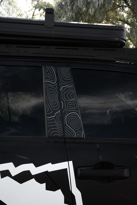 Vinyl Garage Topo B Pillar Decals For 4Runner (2025-Current)