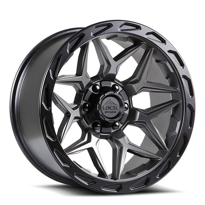 Lock Off-Road Wheels Matrix Matte Grey