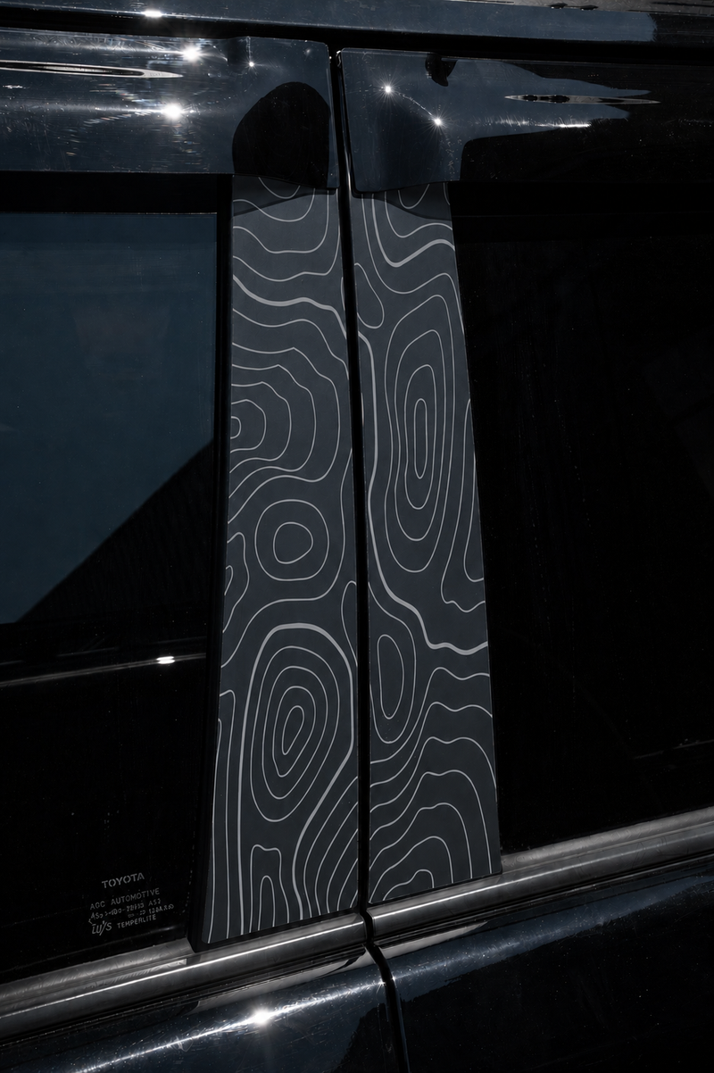 Vinyl Garage Topo B Pillar Decals For 4Runner (2010-2024)