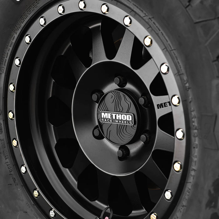 Method Race Wheels Center Cap - Topo Snap-In Black — 4Runner Lifestyle