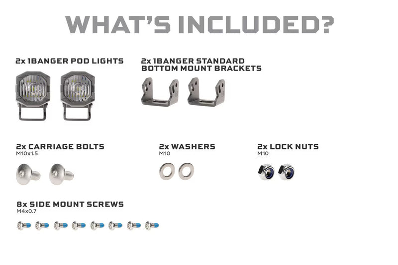 Morimoto 1Banger LED Pods: HXB Spot Beam