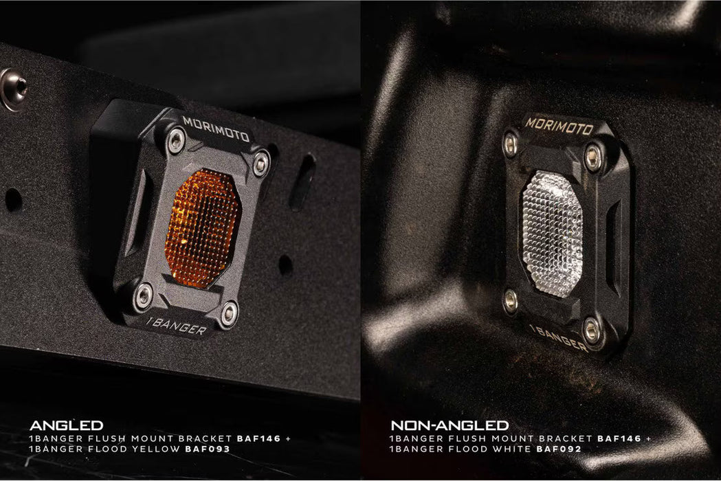 Morimoto 1Banger Pod Lights: Flush Mounting Kit