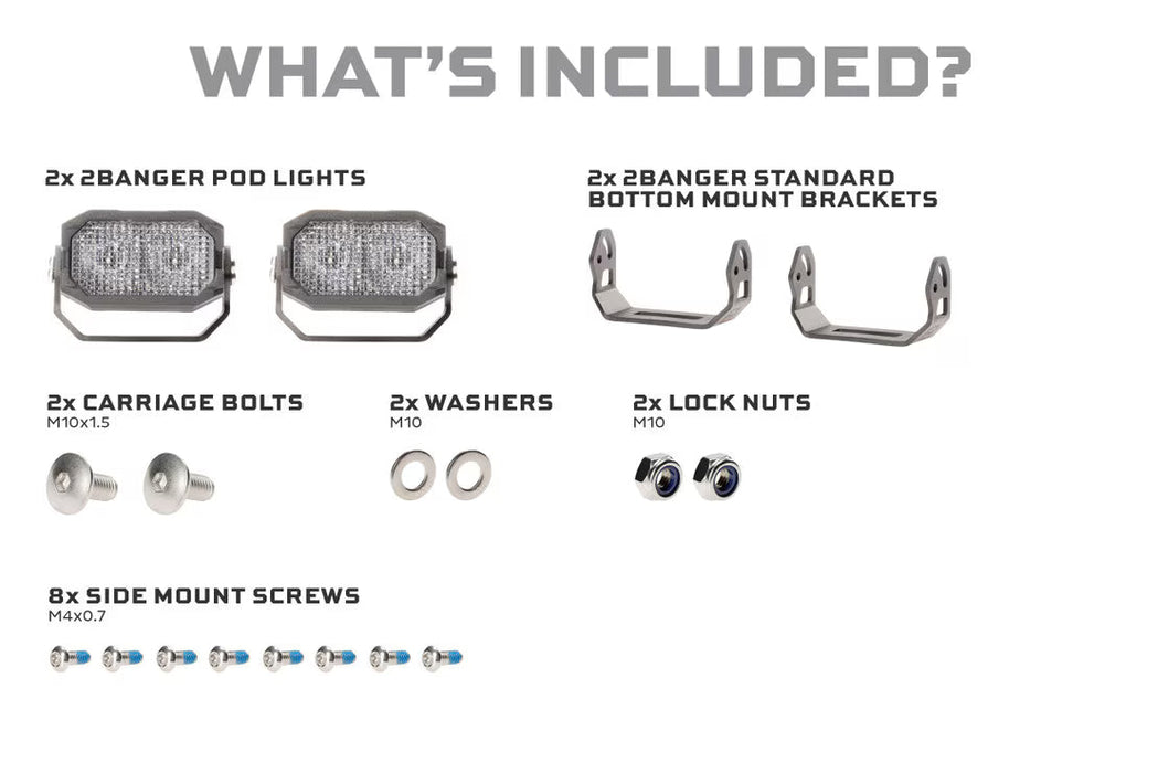Morimoto 2Banger LED Pods: HXB Flood Beam