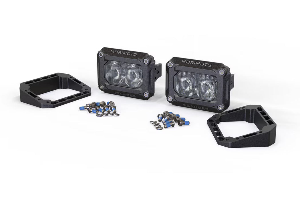 Morimoto 2Banger Pod Lights: Flush Mounting Kit
