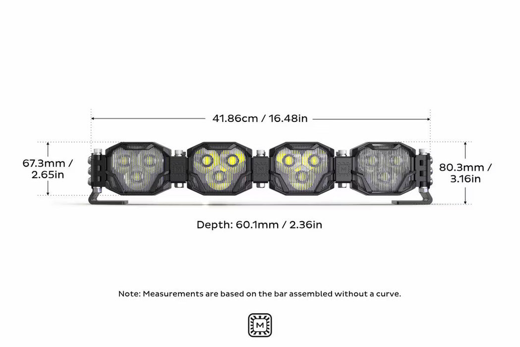 Morimoto 4Banger Bar: 4 Pod / 16.5"