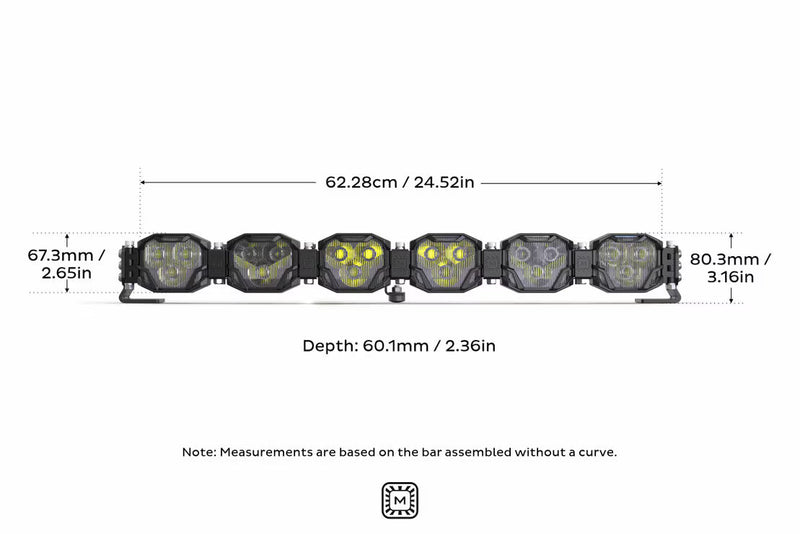 Morimoto 4Banger Bar: 6 Pod / 24.5"