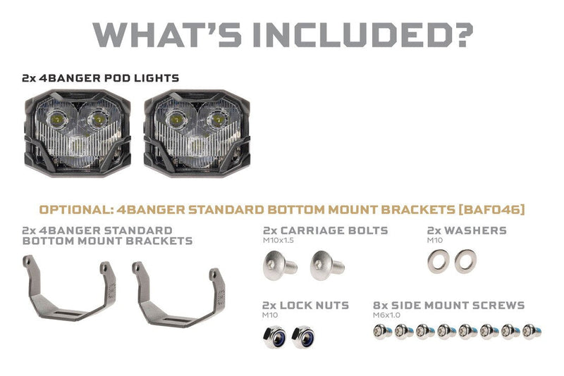 Morimoto 4Banger LED Pods: NCS Wide Beam