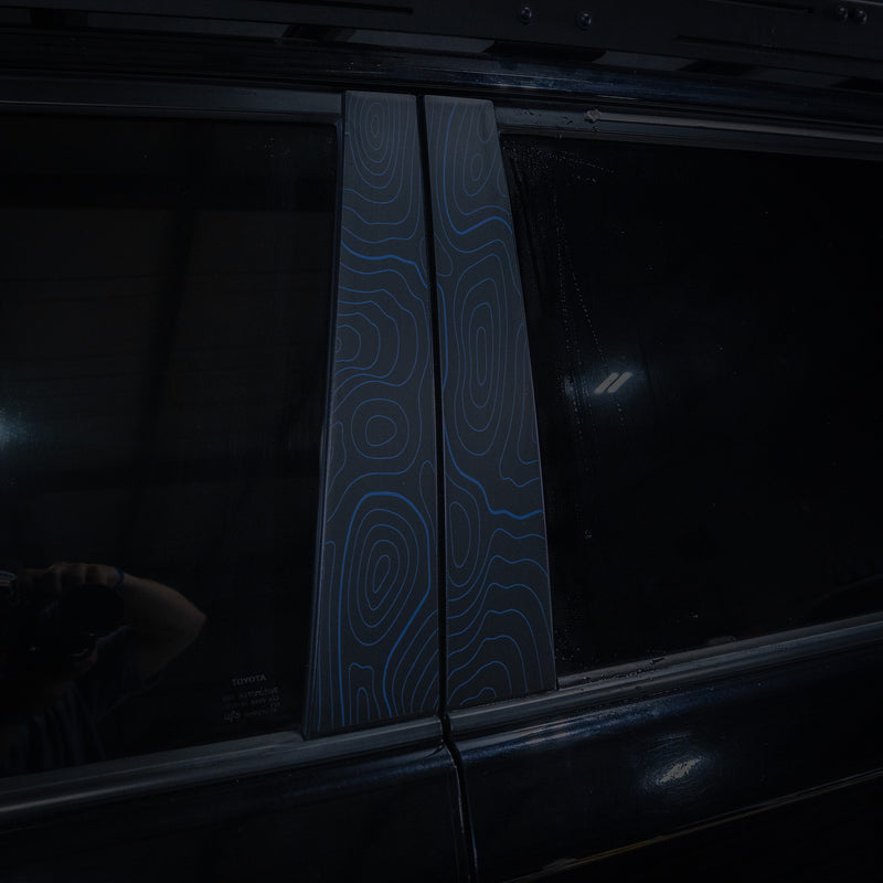 Vinyl Garage Topo B Pillar Decals For 4Runner (2010-2024)