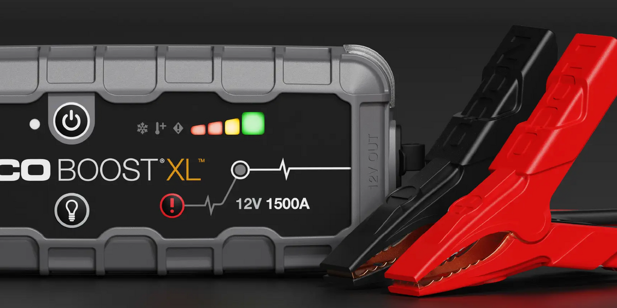 booster jump box NOCO Genius Boost Plus 1500 Amp UltraSafe Jump Starter & Power Pack USB Ports Worklight, GB50