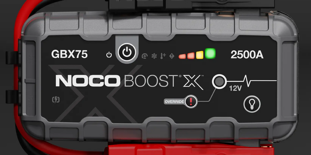 jump box noco boost NOCO GBX75 Boost X 12V UltraSafe Lithium Jump Starter 2500A