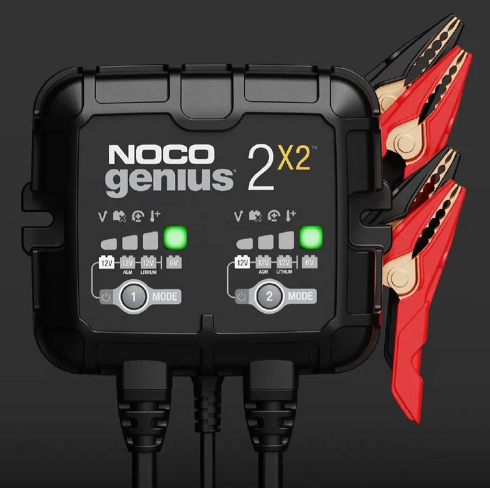 Noco GENIUS2X2 6V/12V 2-Bank 4A Smart Battery Charger