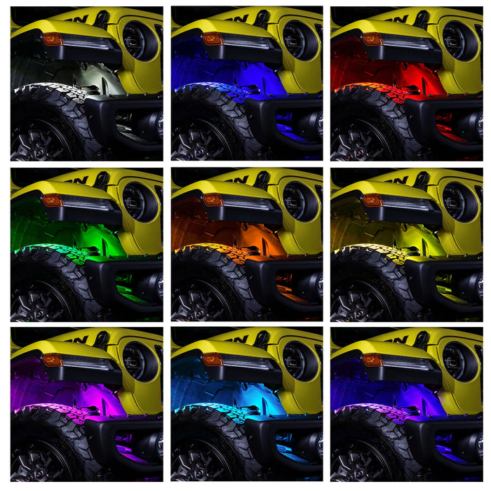 Oracle Lighting Colorshift RGB+W Underbody Wheel Well Rock Light Kit