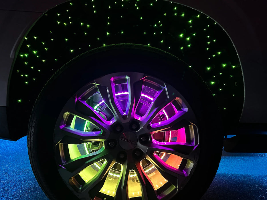Oracle Lighting Fiber Optic Wheel Liner Colorshift RGB+W Kit - 40W Led/ 600 Fibers