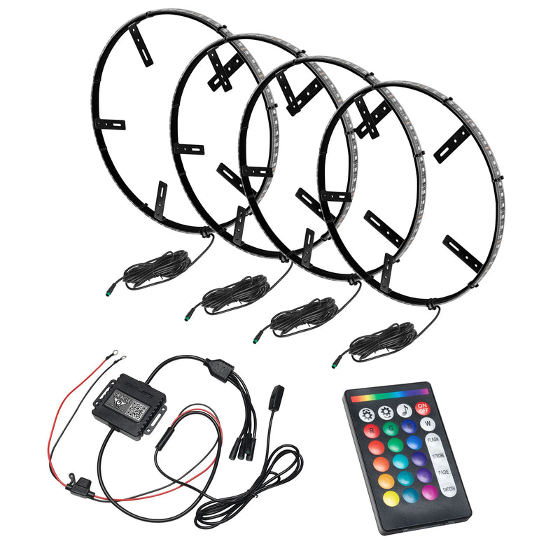 Oracle Lighting LED Illuminated Wheel Rings - Colorshift RGB+W